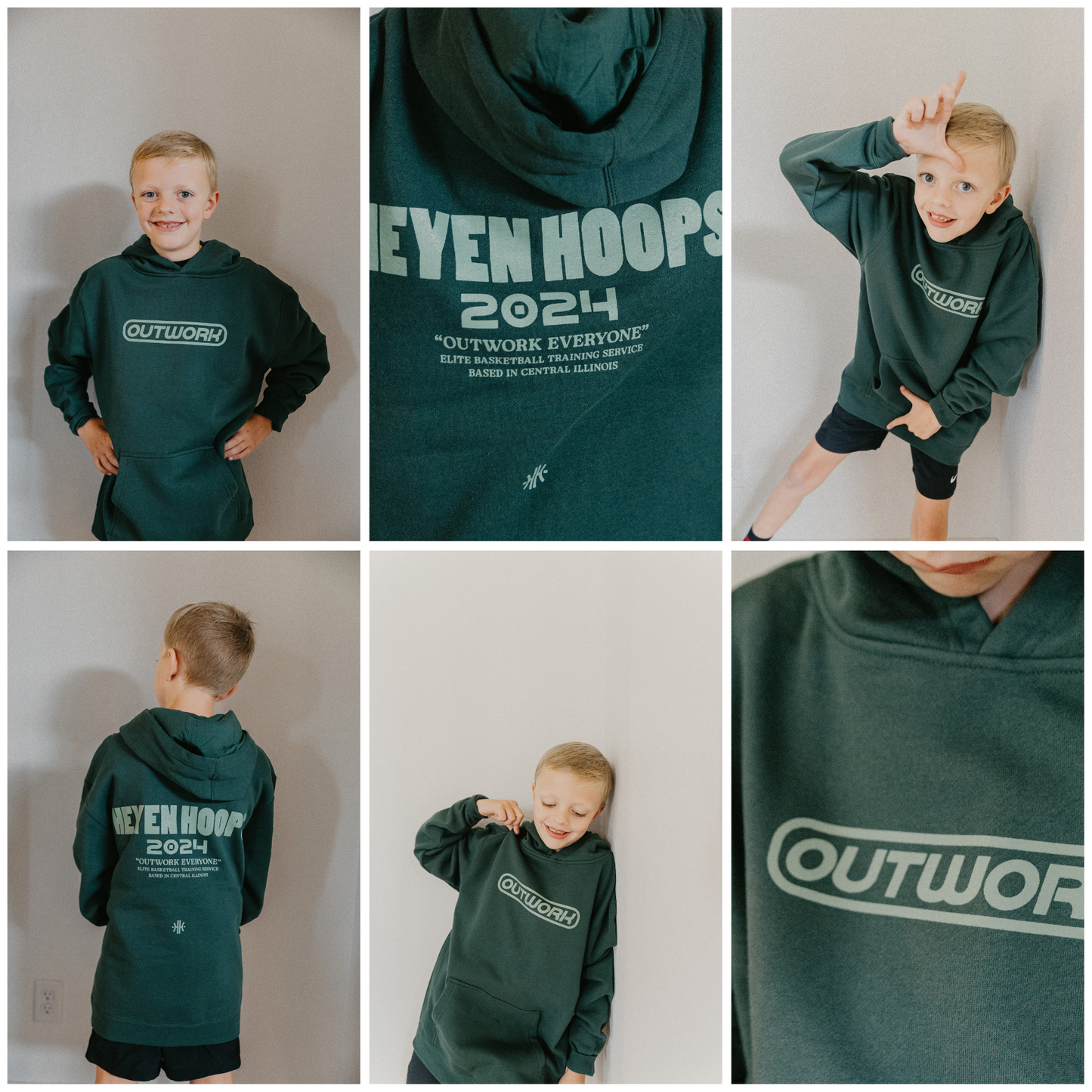 Outwork Hoodie | Green YOUTH ONLY