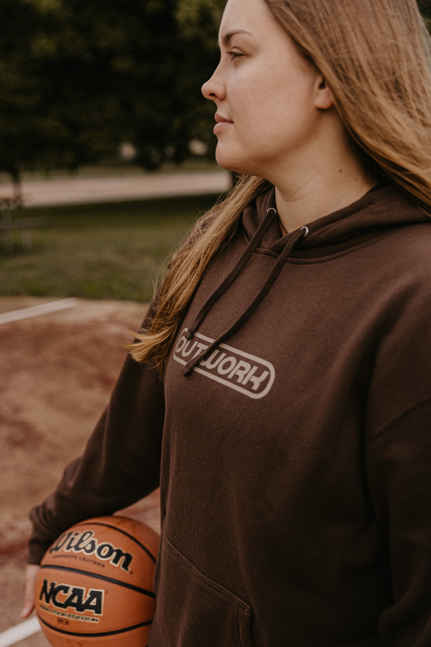 Outwork Hoodie | Brown ADULT ONLY