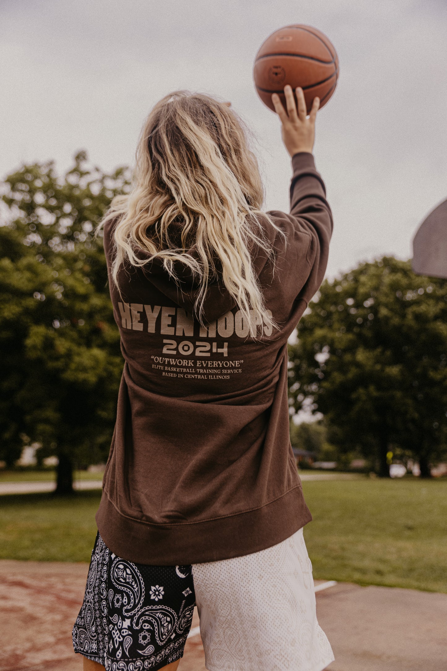 Outwork Hoodie | Brown ADULT ONLY