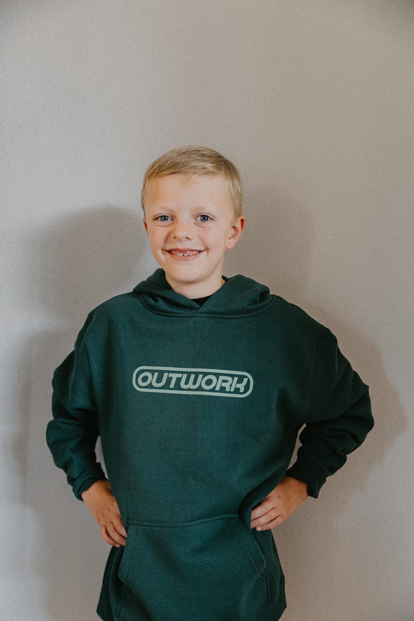 Outwork Hoodie | Green YOUTH ONLY